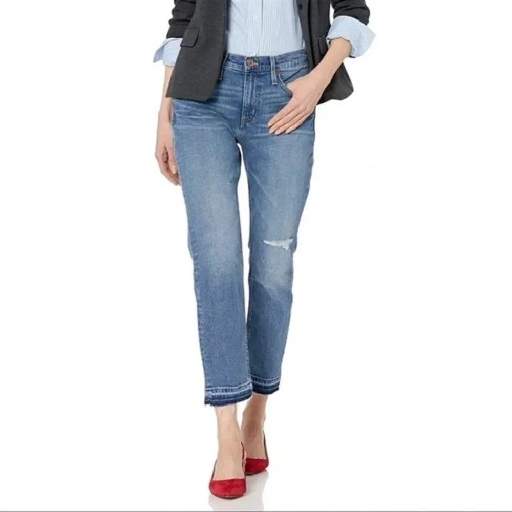 J.Crew Mercantile Slim boyfriend jean with distressed details